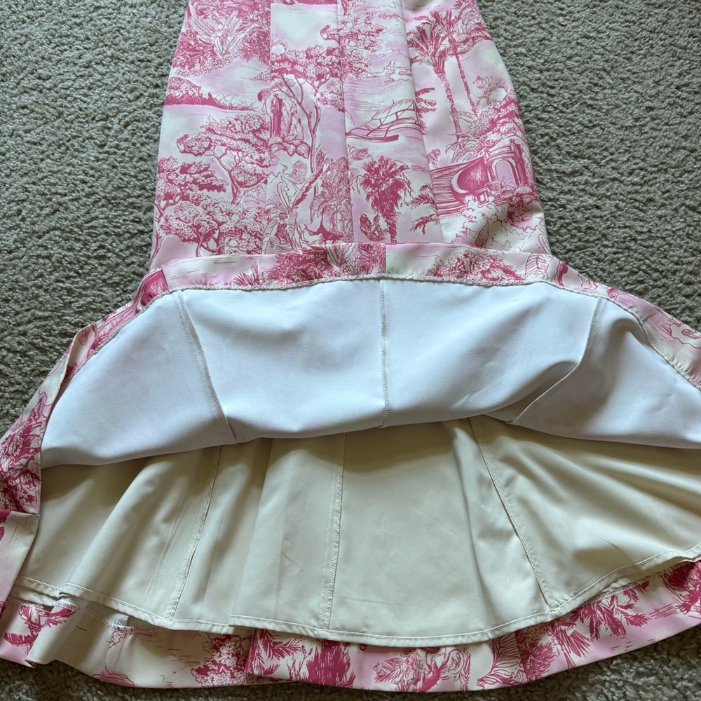 Mestiza New York Calista Midi Dress 10 Pink/Ivory Tropical Toile NWT - Picture 9 of 15